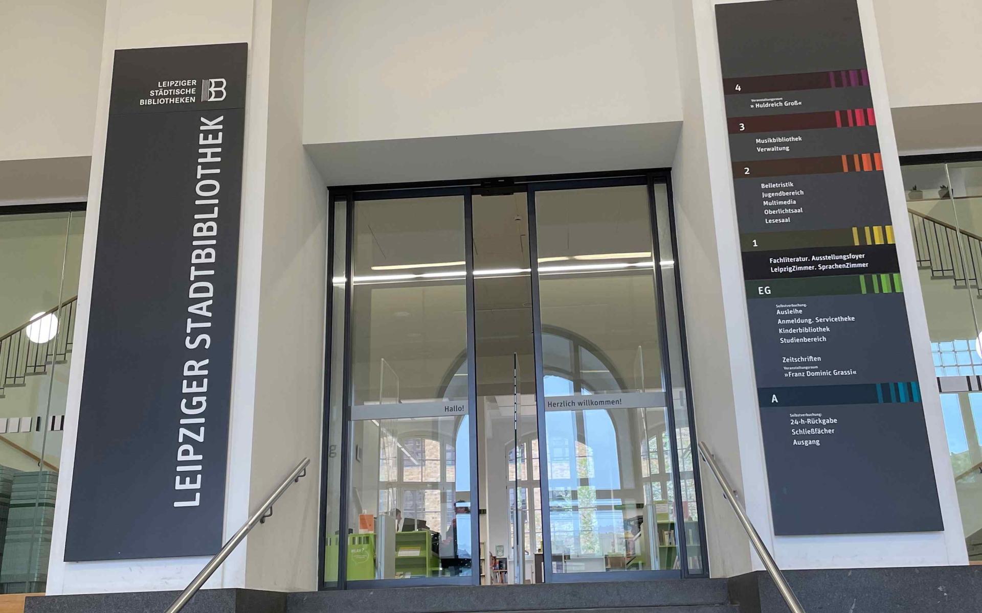 Das ist das Foto der Bibliothek Leipzig